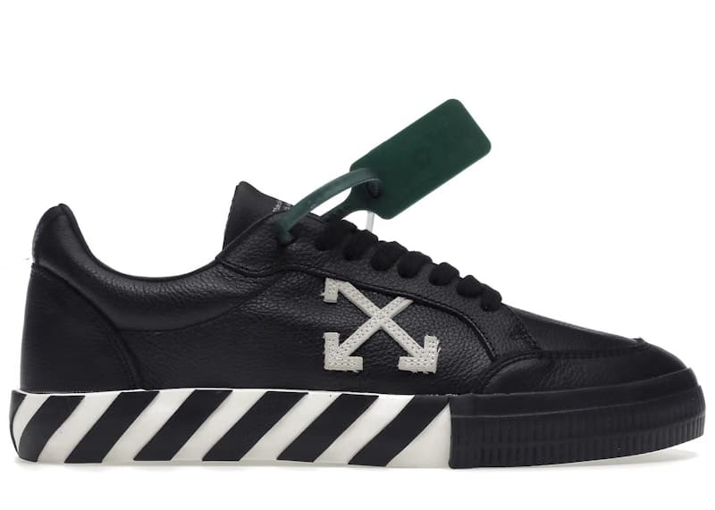 OFF-WHITE Vulc Low Leather Black White SS22