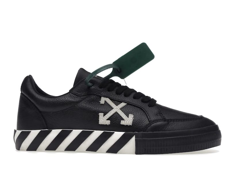 OFF-WHITE Vulc Low Leather Black White SS22