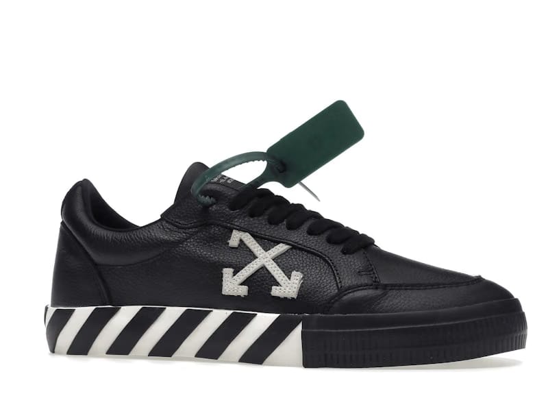 OFF-WHITE Vulc Low Leather Black White SS22