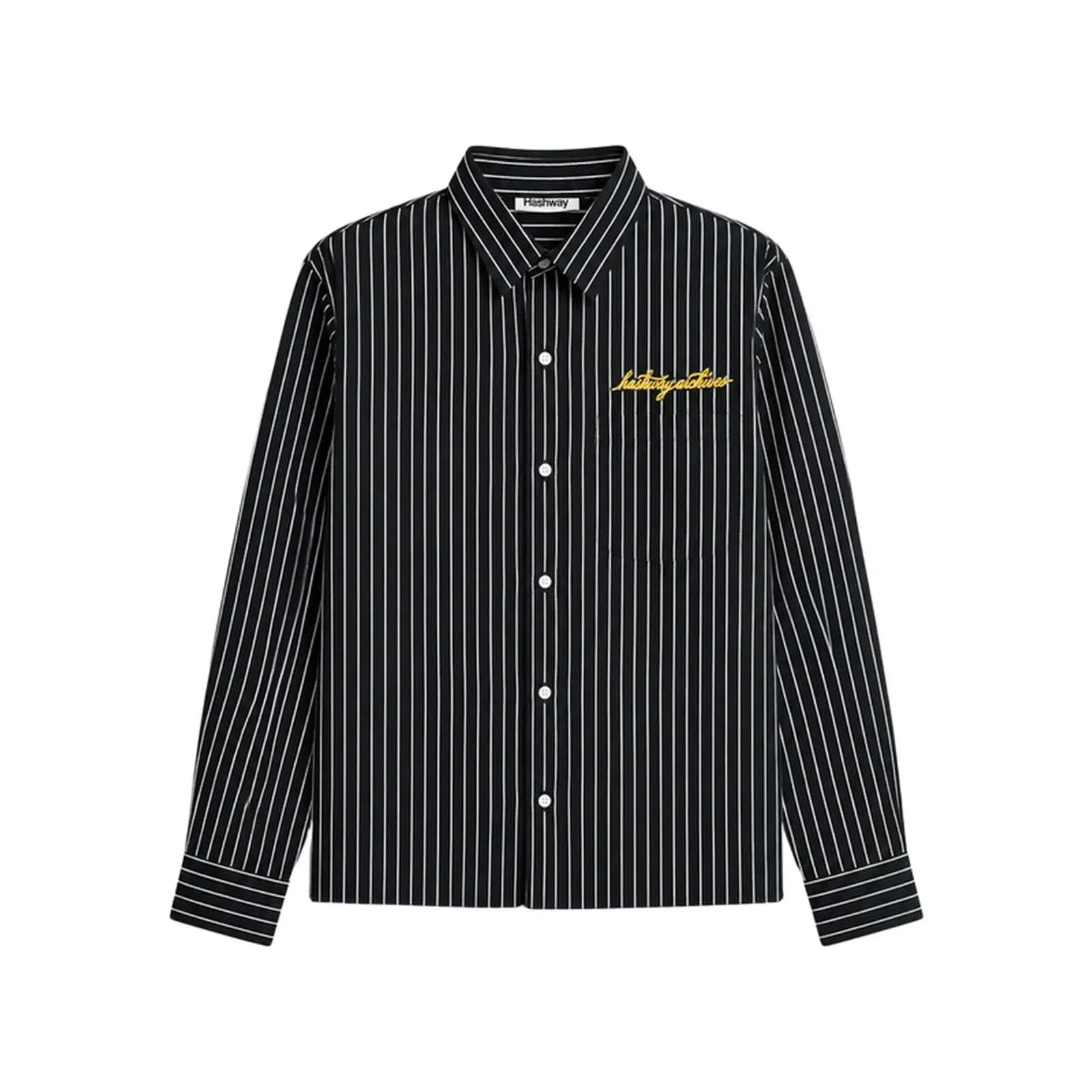 HASHWAY ARCHIVES STRIPED SHIRT- FOREST GREEN