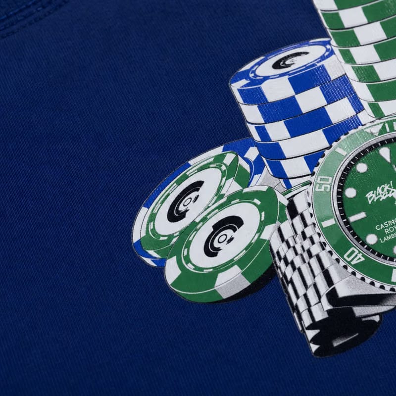 Blacklist Casino Royale Lambo Edition Royal Blue Statement T-Shirt