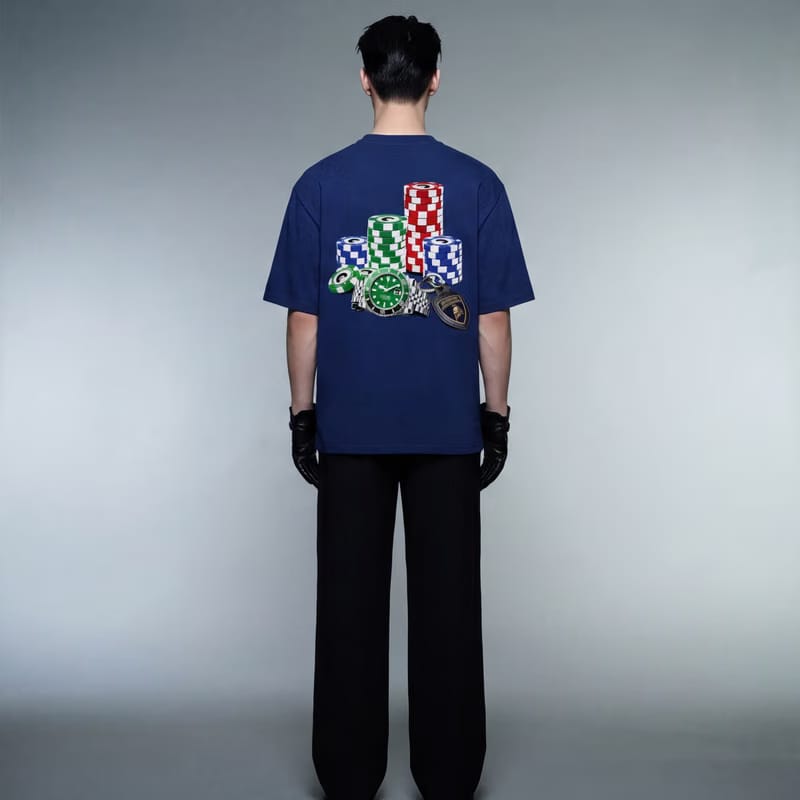 Blacklist Casino Royale Lambo Edition Royal Blue Statement T-Shirt