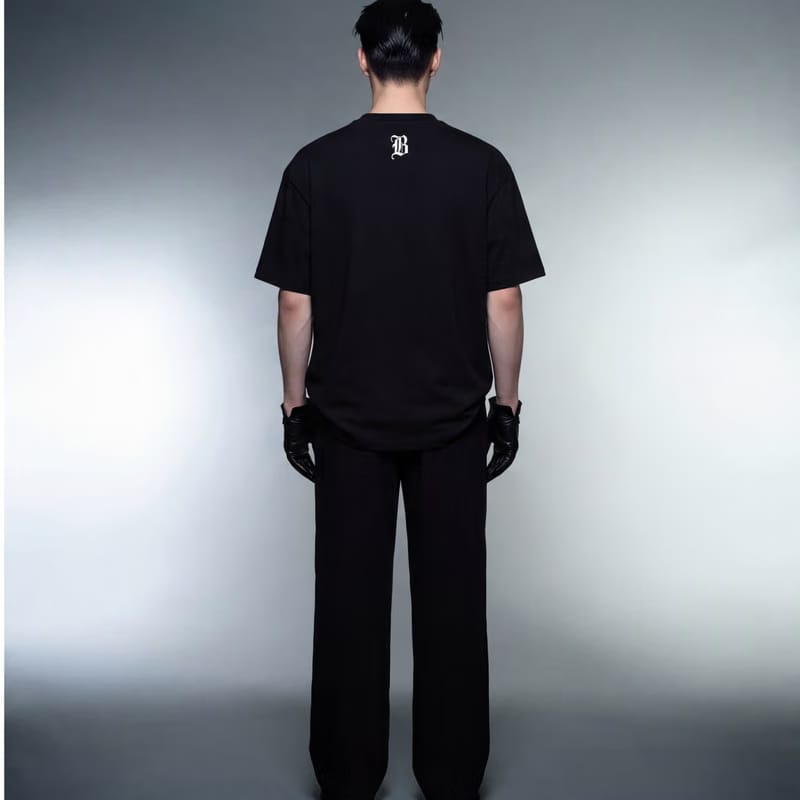 Curly Hair Guy Blacklist Black T-Shirt