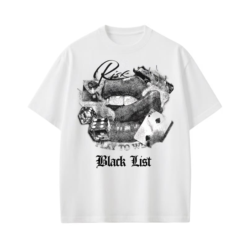 Risk Blacklist White T-Shirt