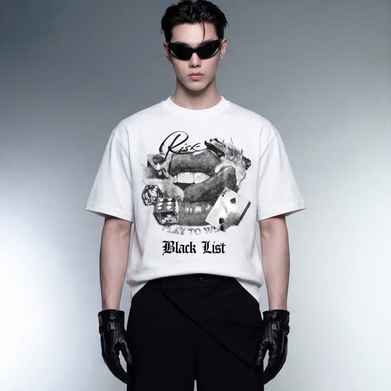 Risk Blacklist White T-Shirt