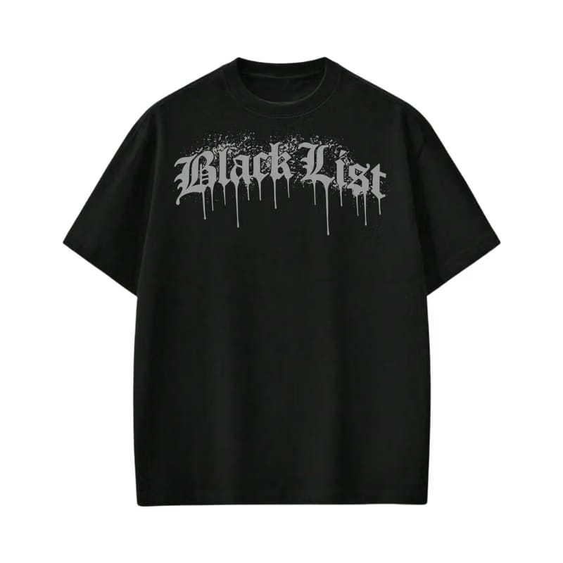 Saint Cross Blacklist Black T-Shirt