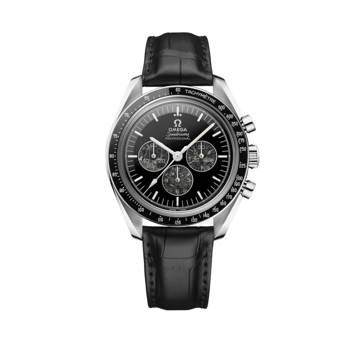 Omega Speedmaster Calibre 321 Black Dial Leather Strap Watch - 311.93.42.30.99.001