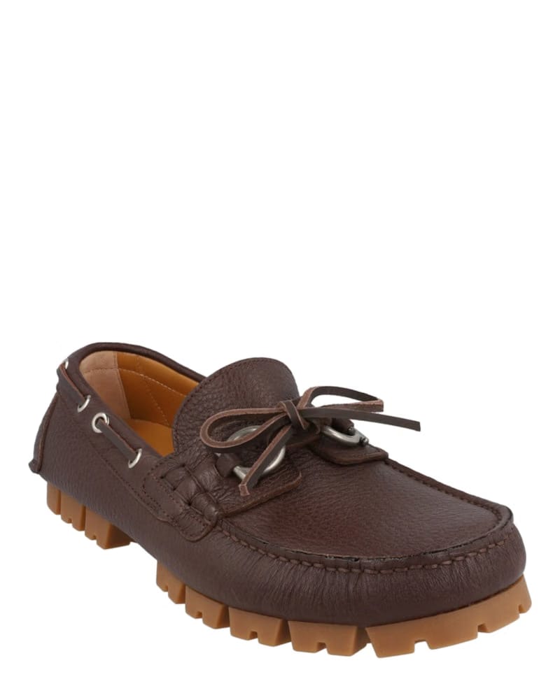 Ferragamo Gisoue Leather Loafer Brown