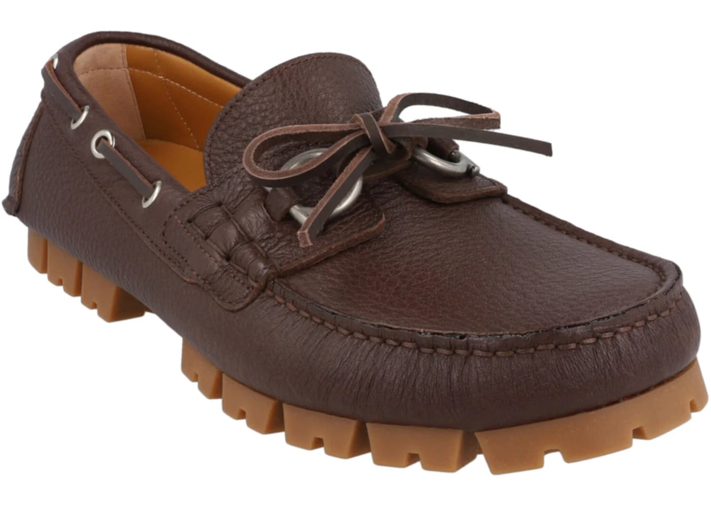 Ferragamo Gisoue Leather Loafer Brown