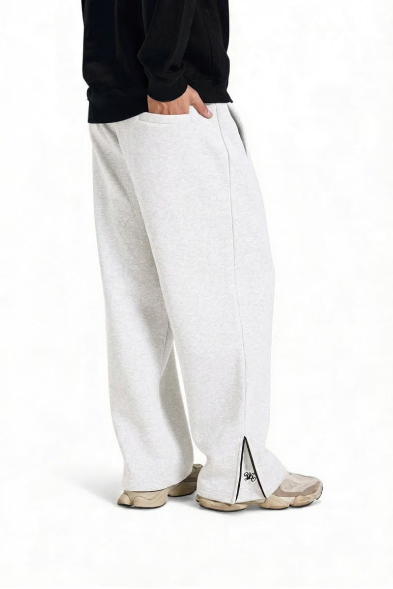 FLARED SWEATPANTS - WHITE