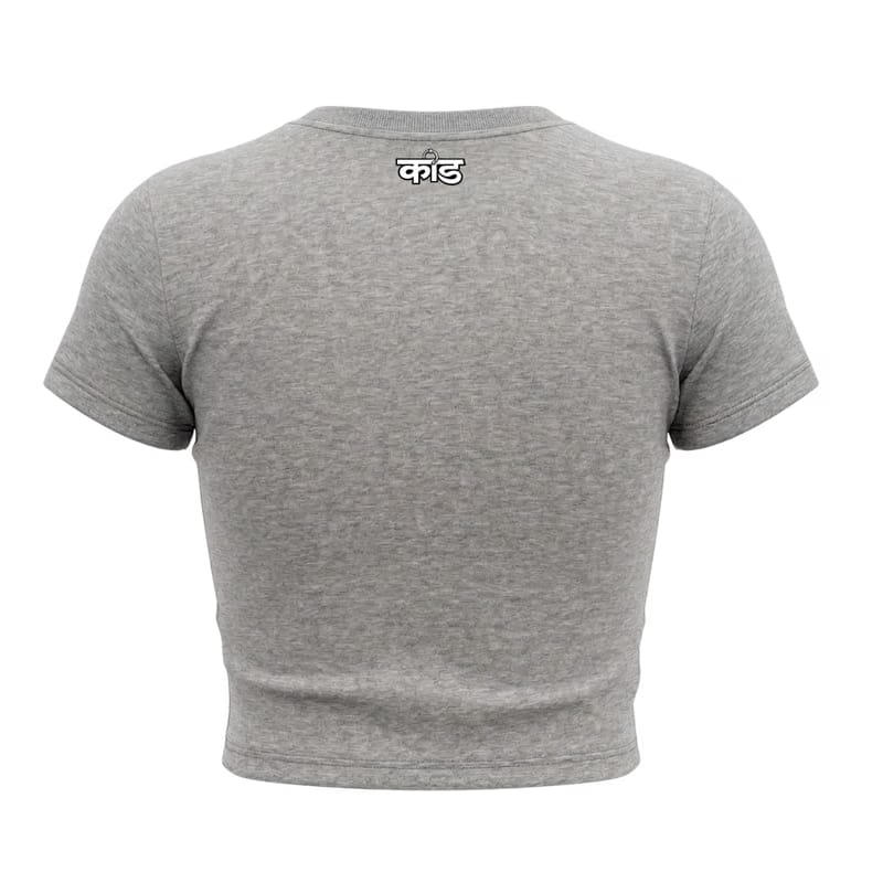 Kaand Confused baby tee(Grey)