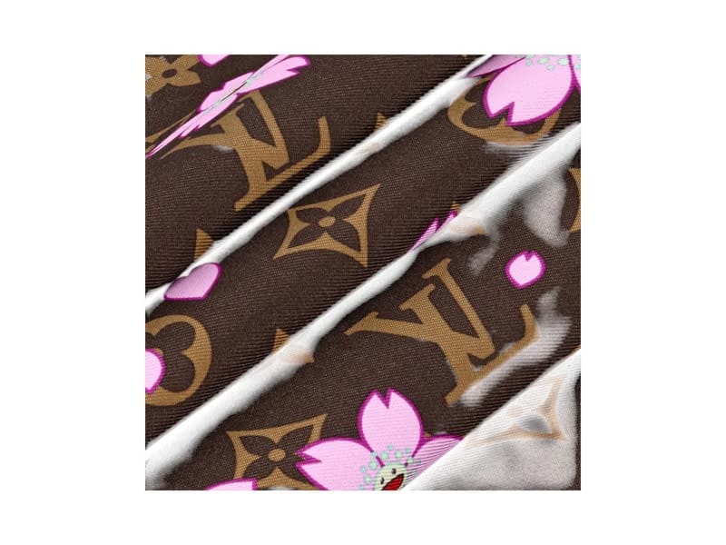 Louis Vuitton x Takashi Murakami Monogram Cherry Blossom Square 70 Sakura Brown