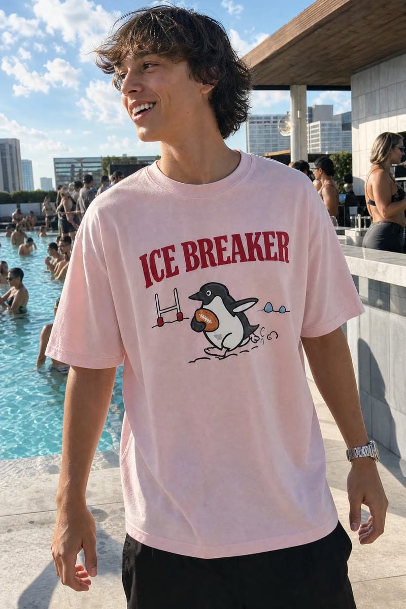 ICE BREAKER OFF SUPPLY PINK T-SHIRT