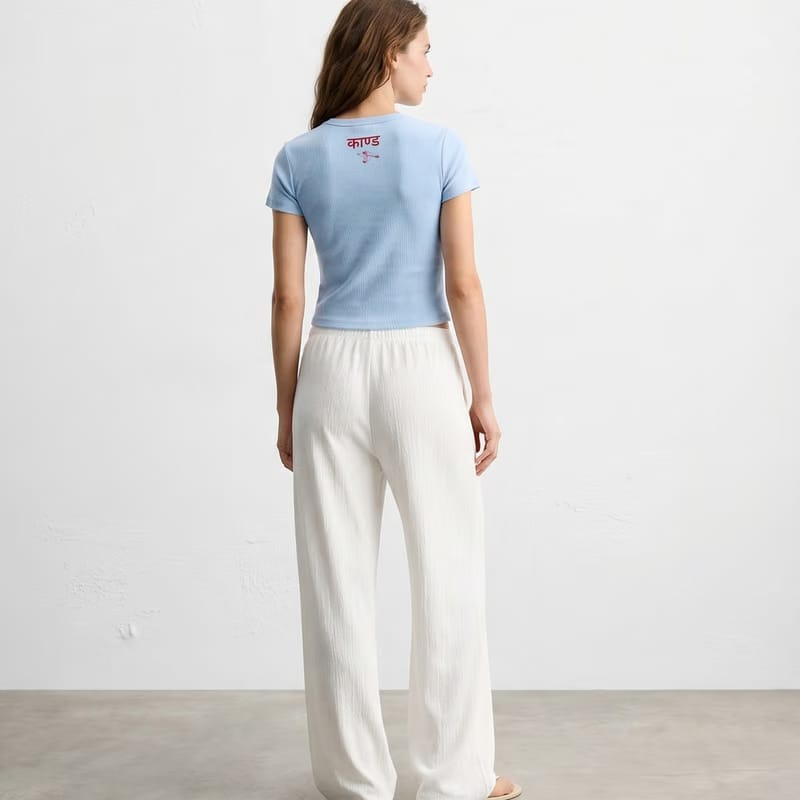 Kaand Voh Psnd Hai Aaj Bhi Lekin baby tee(Blue)