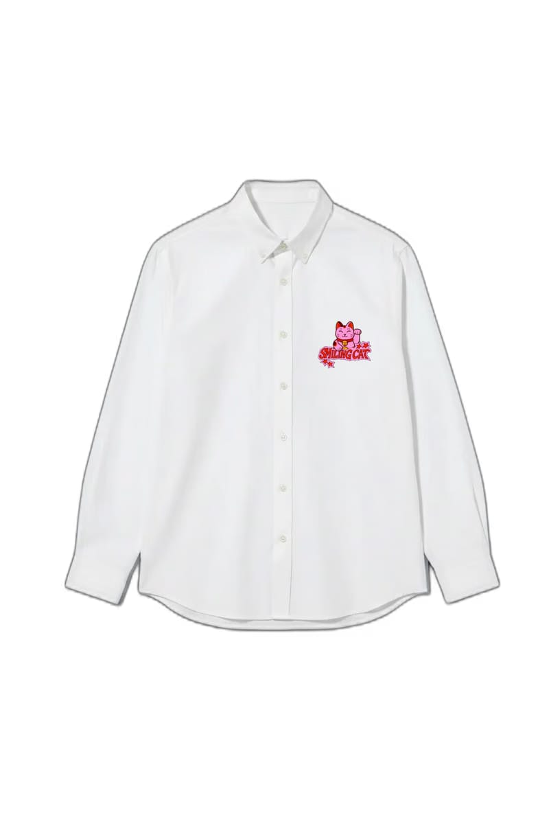 Smiling Cat-Get Up We Ain_t Rich Yet Shirt