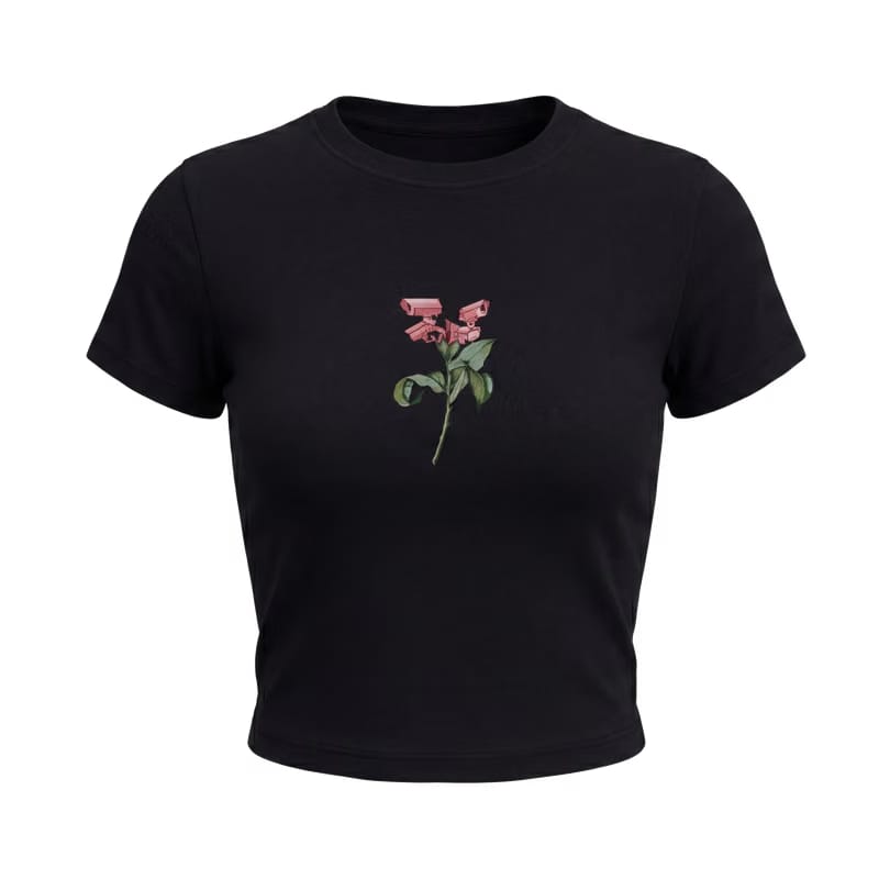 Forfksake Gun And Roses Baby Tee