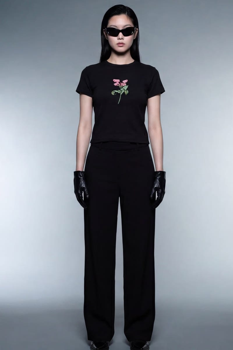 Forfksake Gun And Roses Baby Tee