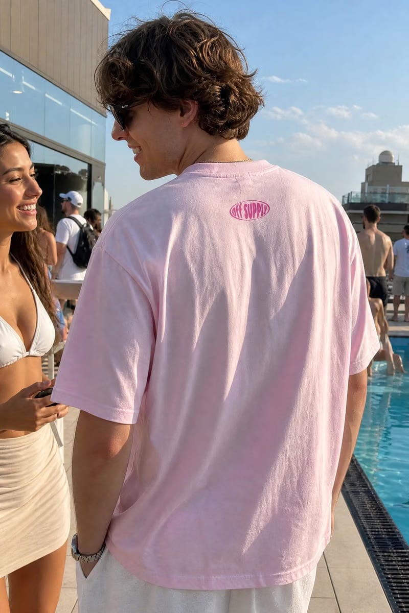 PENGUINE OFF SUPPLY PINK T-SHIRT