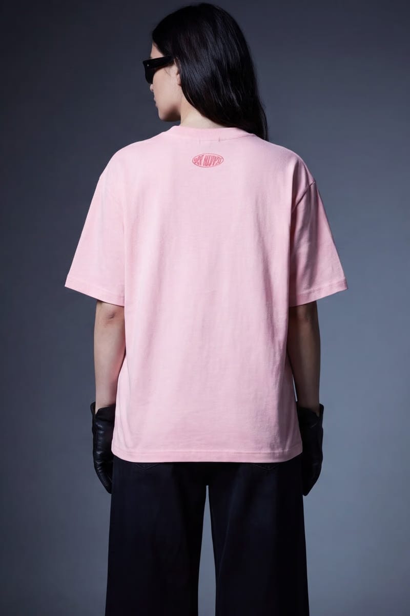 STAY PAWSITIVE OFF SUPPLY PINK T-SHIRT