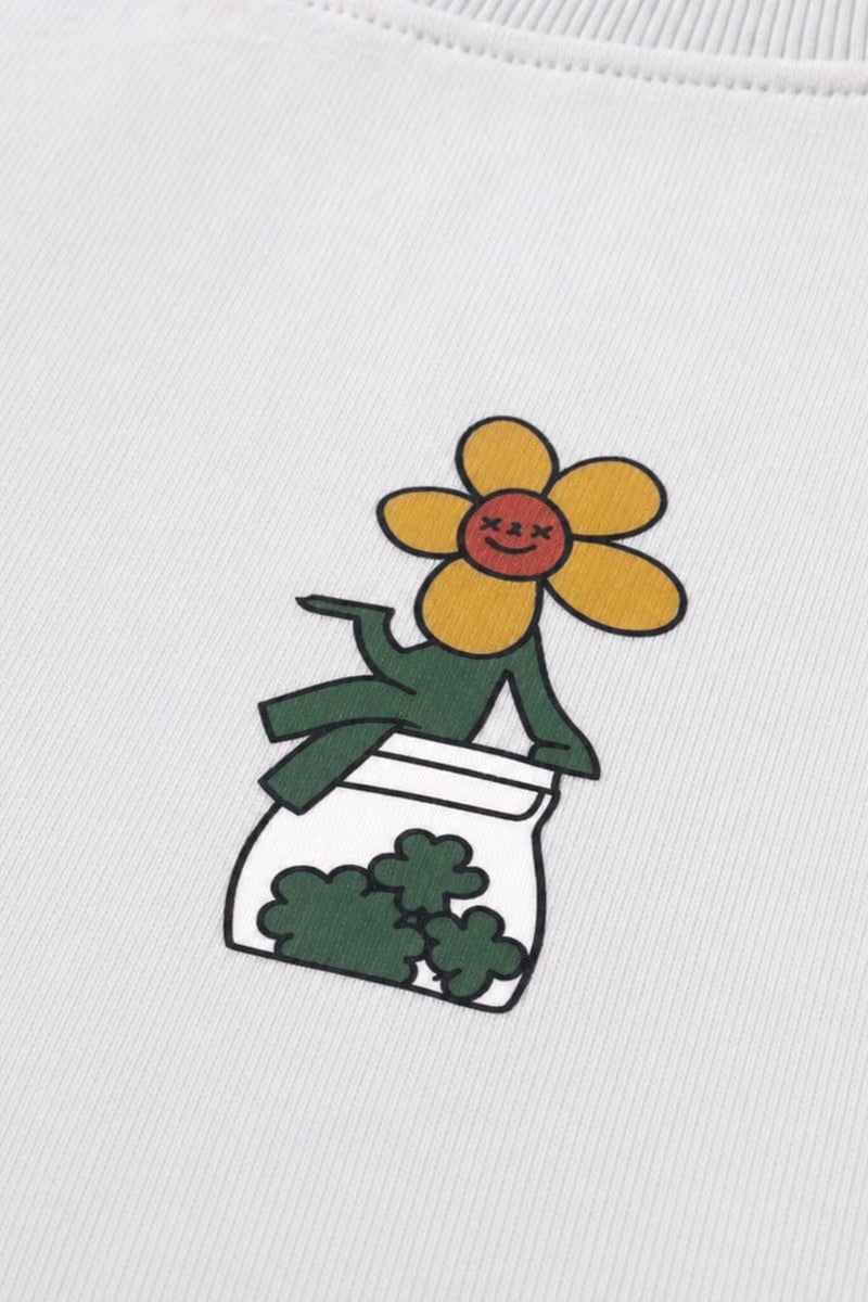 Forfksake Smocking Sunflower Baby Tee
