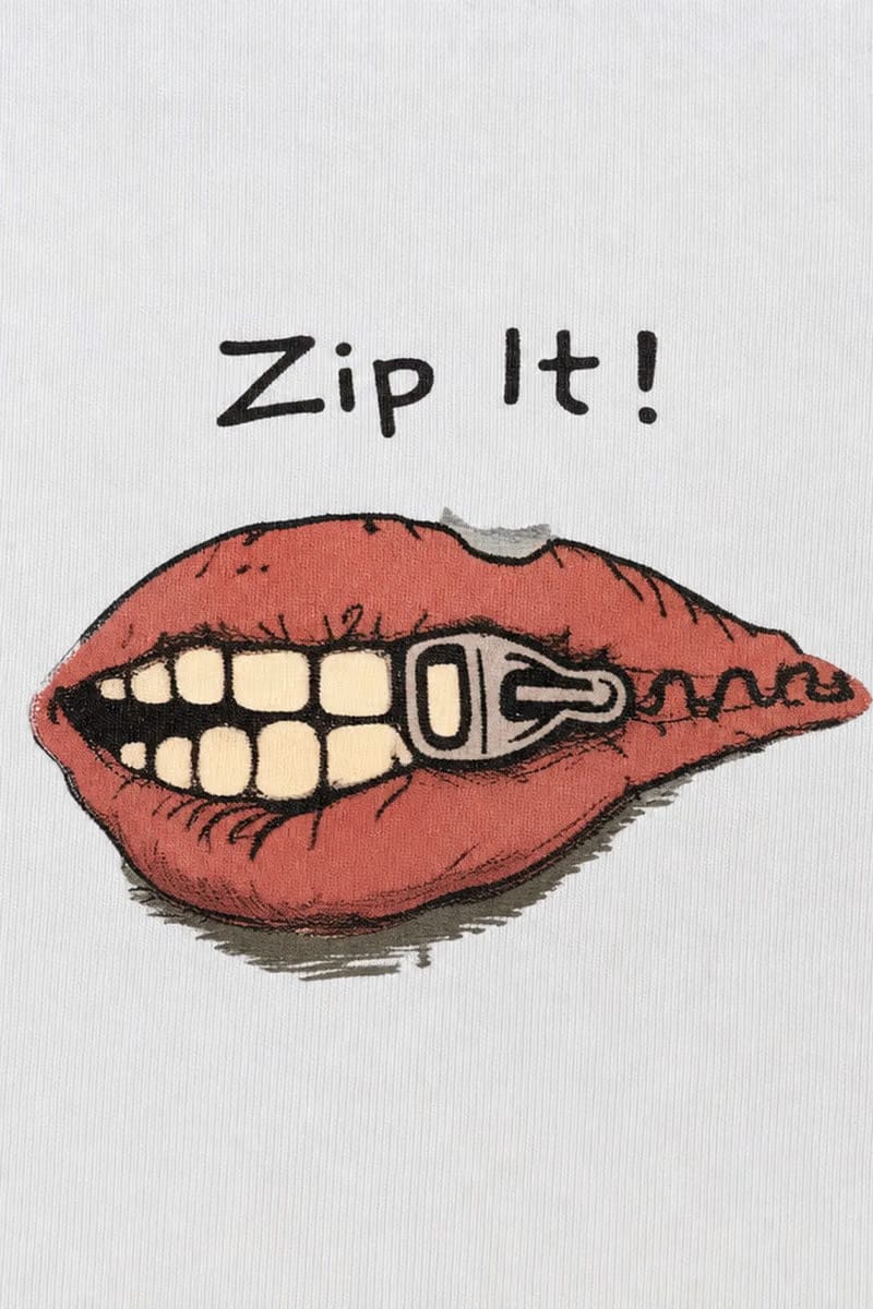 Forfksake Zip It Baby Tee