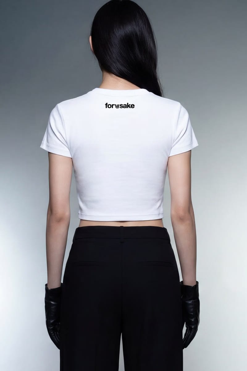 Forfksake Zip It Baby Tee