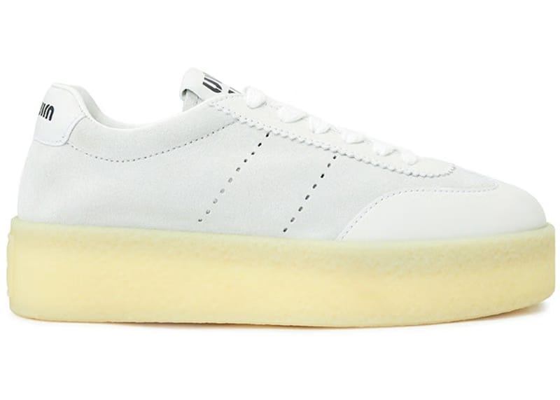 Miu Miu Suede Platform Sneakers White (Women's)