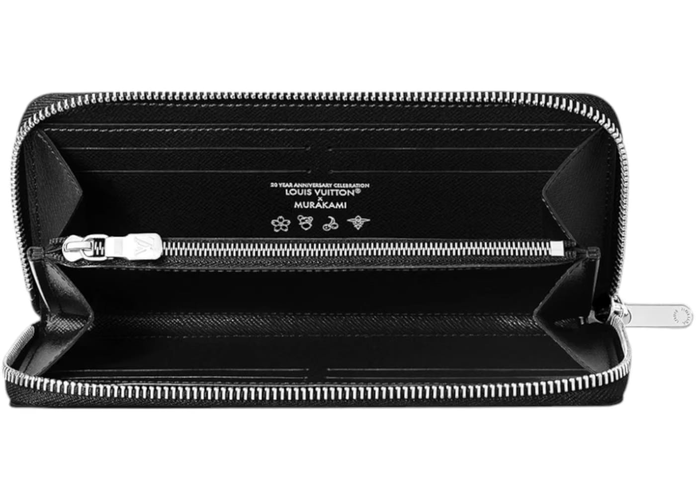 Louis Vuitton x Takashi Murakami Clemence Wallet Black Multicolored