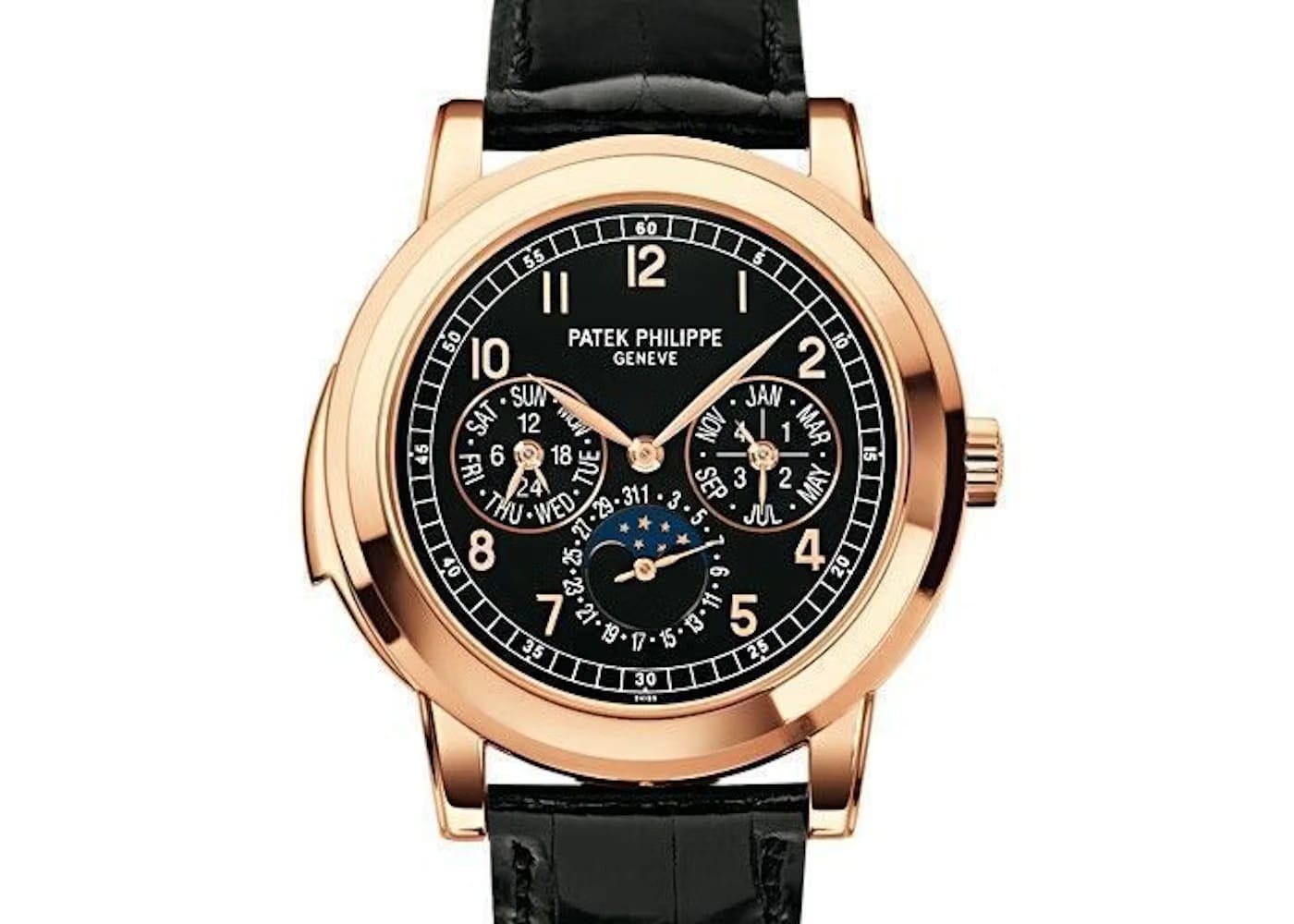 Patek Philippe Minute Repeater Perpetual Calendar Black Dial 5074R