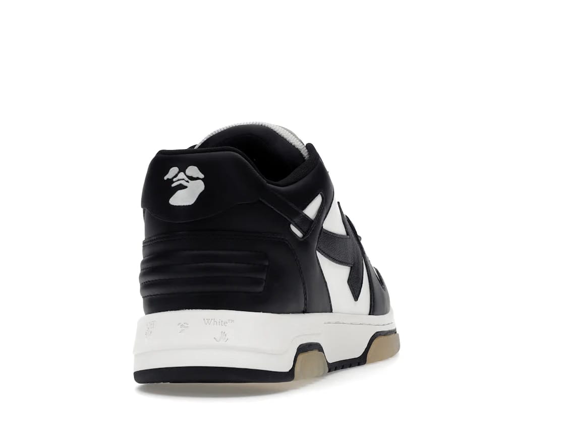 OFF-WHITE Out Of Office OOO Low Tops White Black White