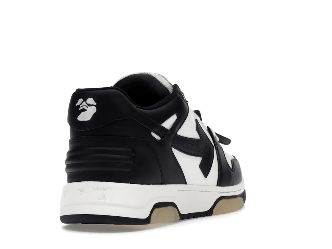OFF-WHITE Out Of Office OOO Low Tops White Black White