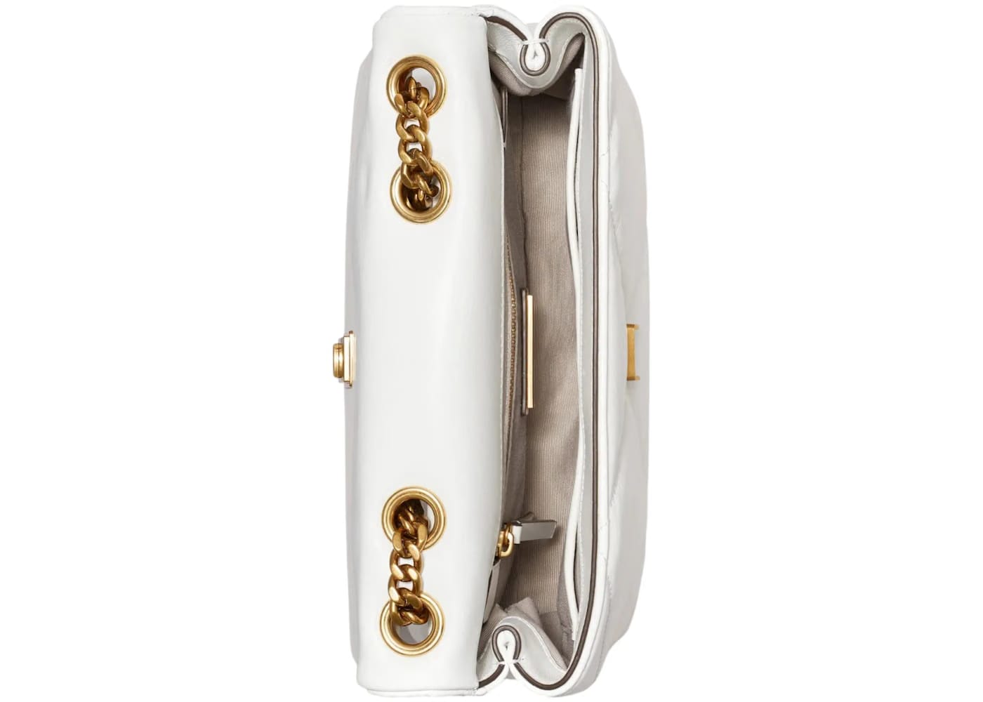 Tory Burch Kira Diamond Quilt Small Convertible Shoulder Bag Blanc