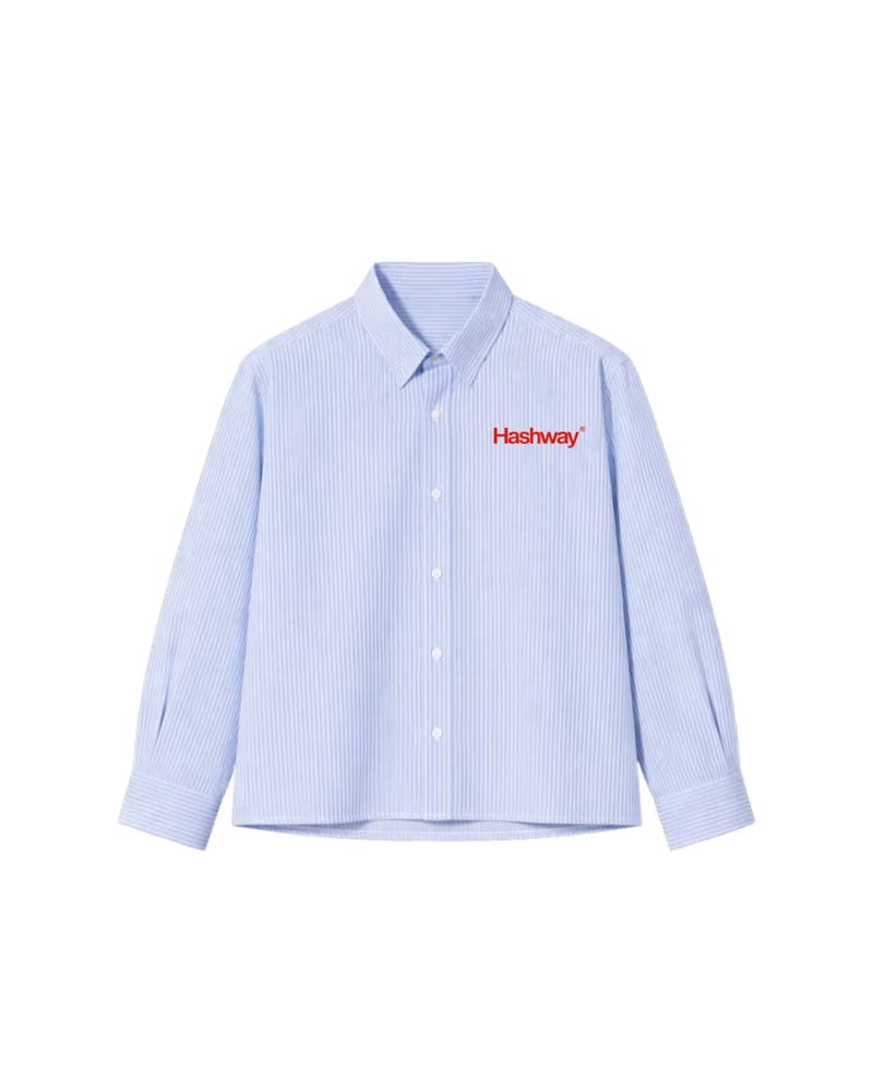 BETTER THAN YOUR EX STRIPED SHIRT - SKY BLUE