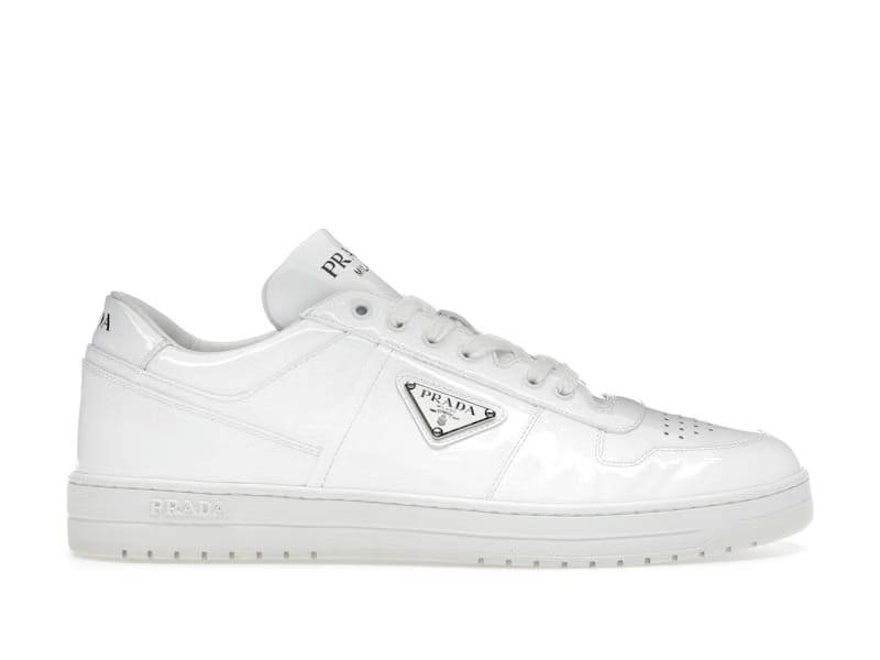 Prada Downtown Low Top Sneakers Leather White