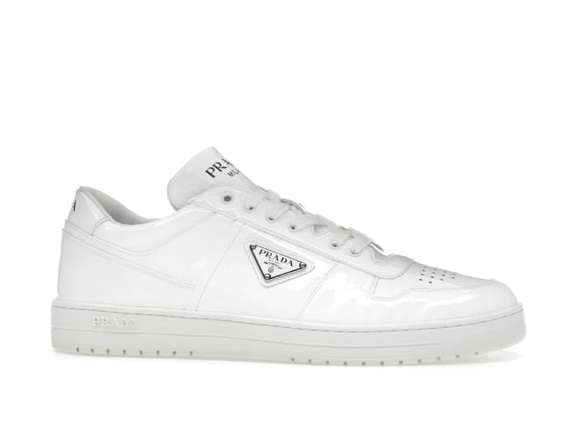 Prada Downtown Low Top Sneakers Leather White