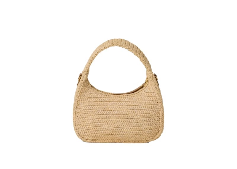 Miu Miu Wander Crochet Handbag Natural