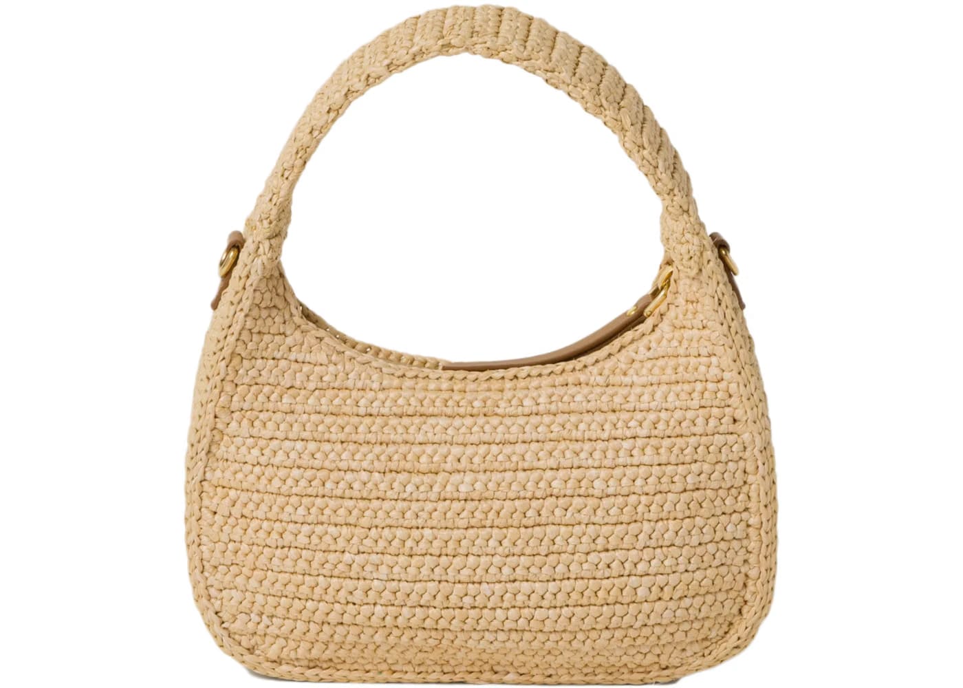 Miu Miu Wander Crochet Handbag Natural