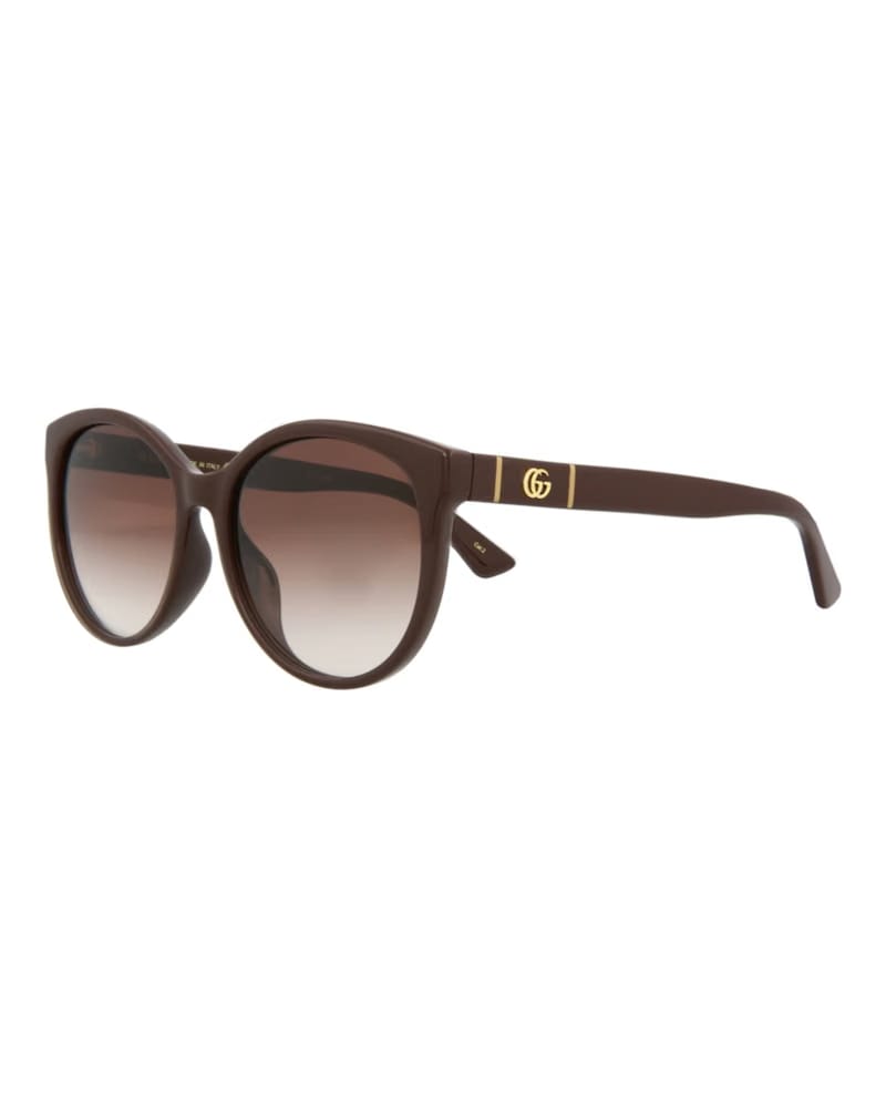 Gucci Cat Eye-Frame Injection Sunglasses Brown Brown Brown (GG0636SK-30008627-003)