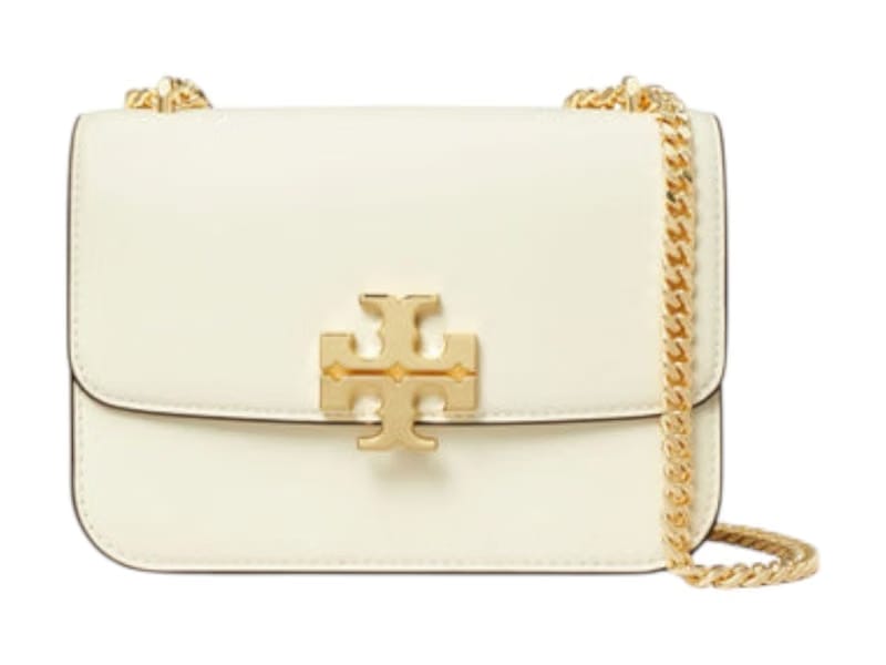 Tory Burch Eleanor Small Convertible Shoulder Bag Warm White