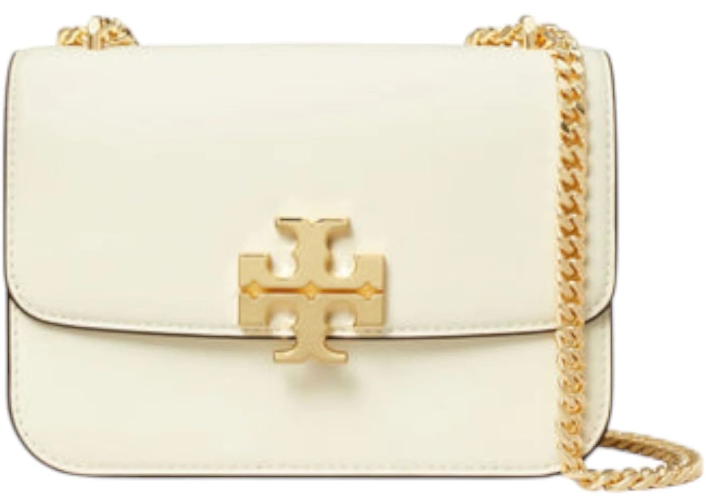 Tory Burch Eleanor Small Convertible Shoulder Bag Warm White