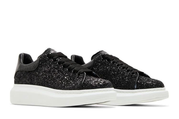 Alexander McQueen Wmns Oversized Sneaker 'Black White Glitter'