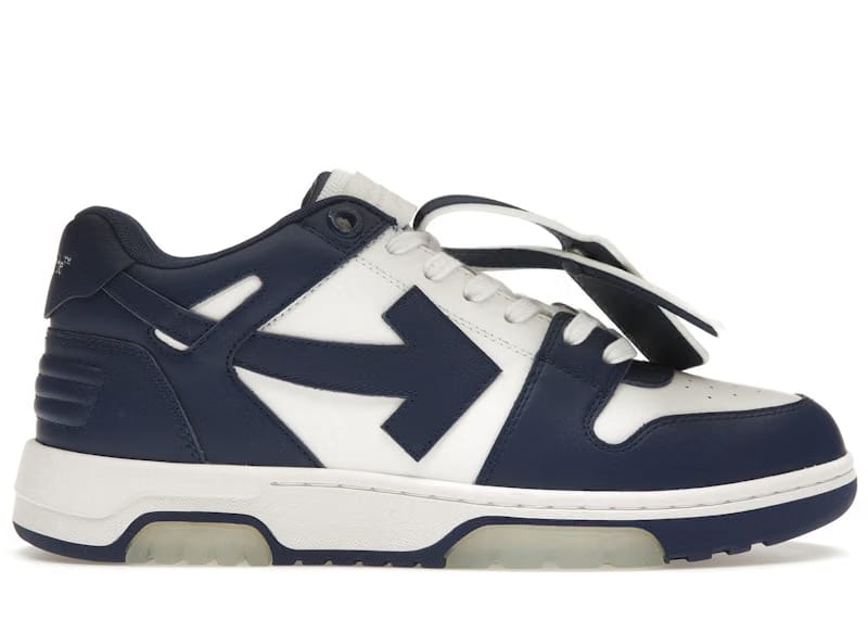 OFF-WHITE Out Of Office OOO Low Tops White Royal Blue