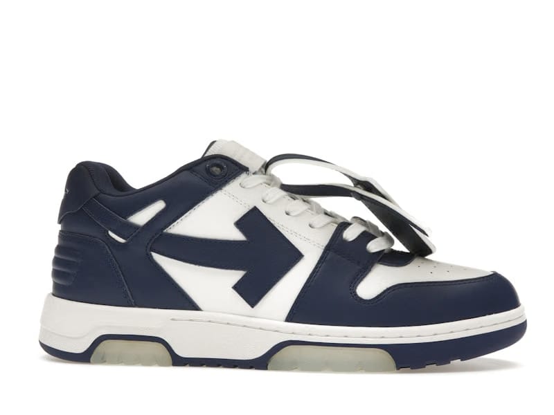 OFF-WHITE Out Of Office OOO Low Tops White Royal Blue