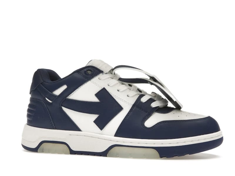 OFF-WHITE Out Of Office OOO Low Tops White Royal Blue