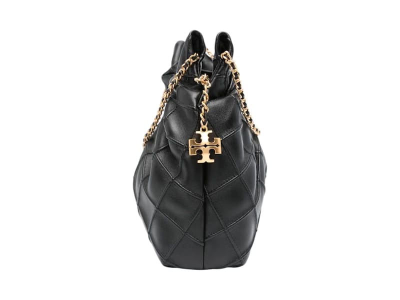 Tory Burch Fleming Mini Hobo Bag Black