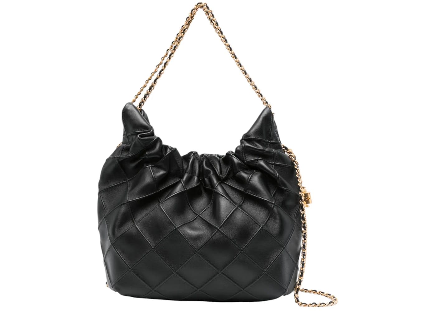 Tory Burch Fleming Mini Hobo Bag Black