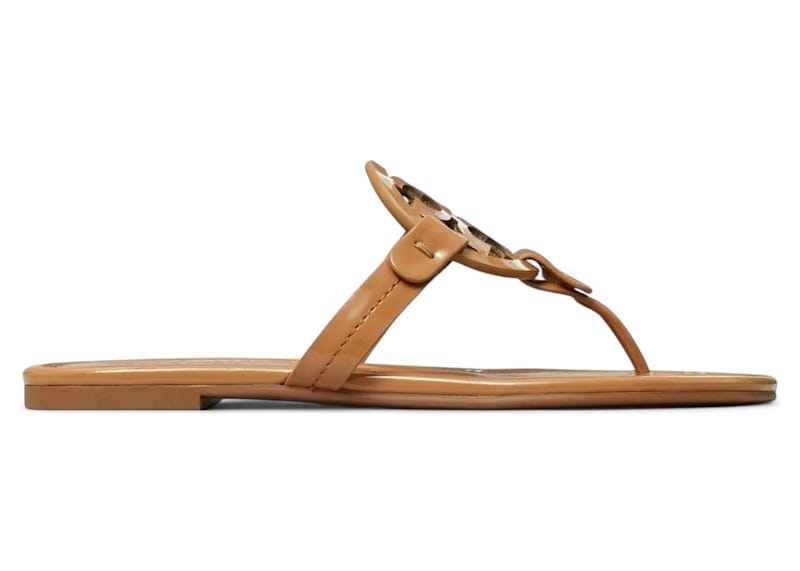 Tory Burch Miller Sandals Tan Patent (Women's)