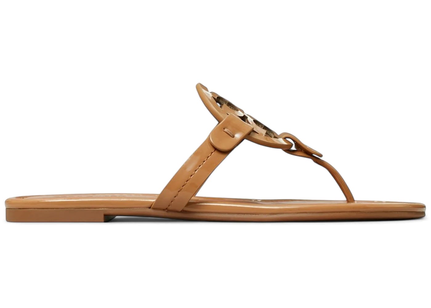 Tory Burch Miller Sandals Tan Patent (Women's)