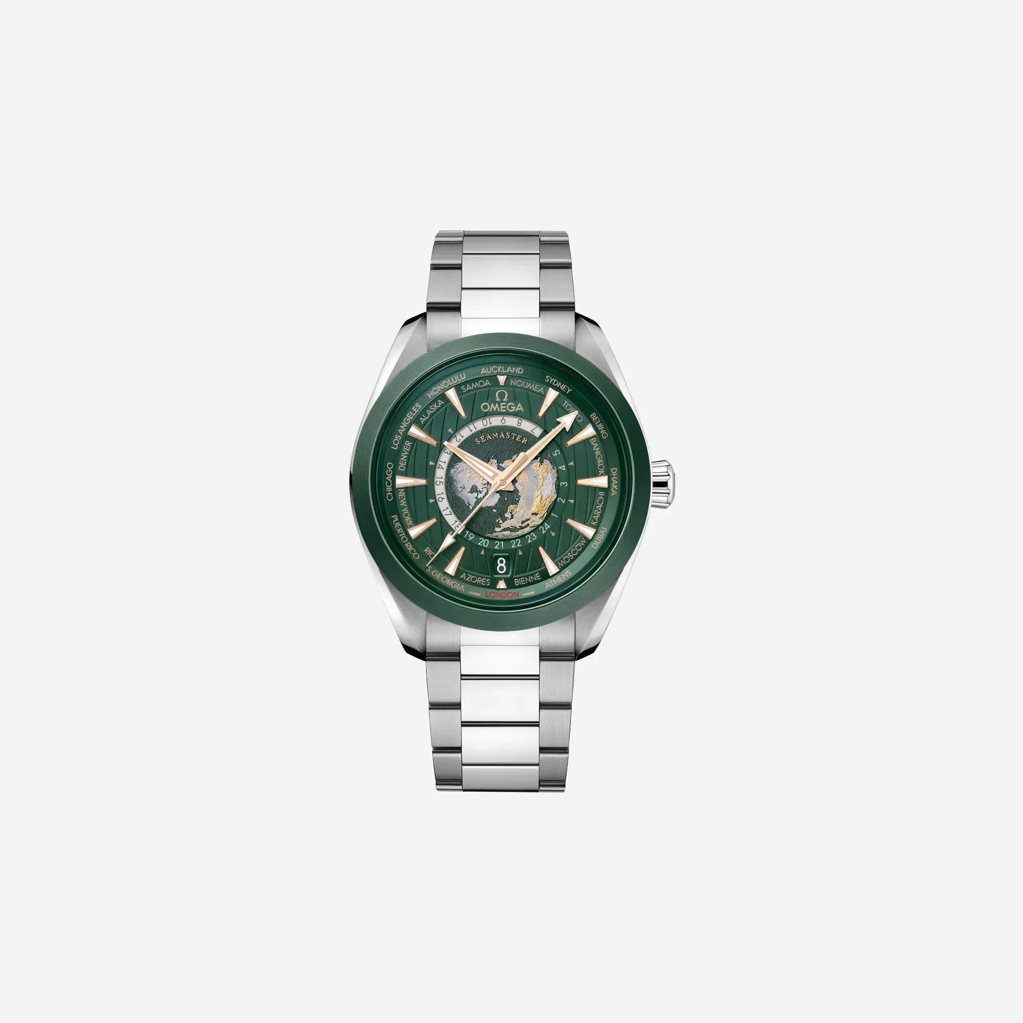 Omega Seamaster Aqua Terra 150M North Pole Green Dial Stainless Steel Strap Watch - 220.30.43.22.10.001