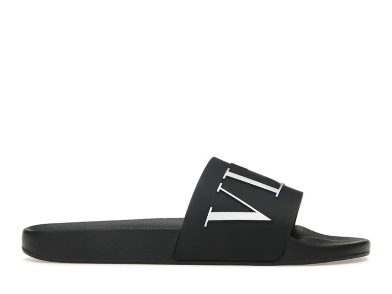 Valentino VLTN Rubber Slider Black White